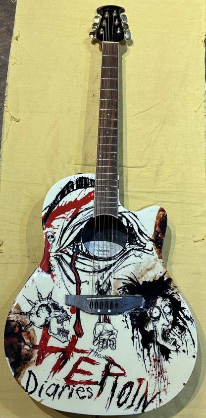 Ovation Celebrity NS-28 Nikki Sixx Heroin Diaries electro-acoustic guitar - Image 2