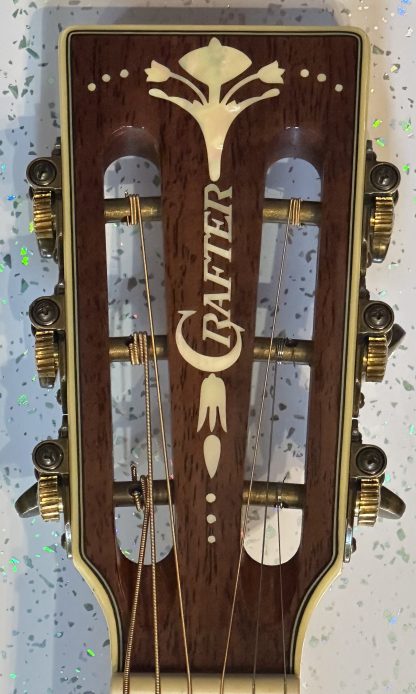 2014 Crafter PLT 8CD/N electro-acoustic parlour guitar - Image 5