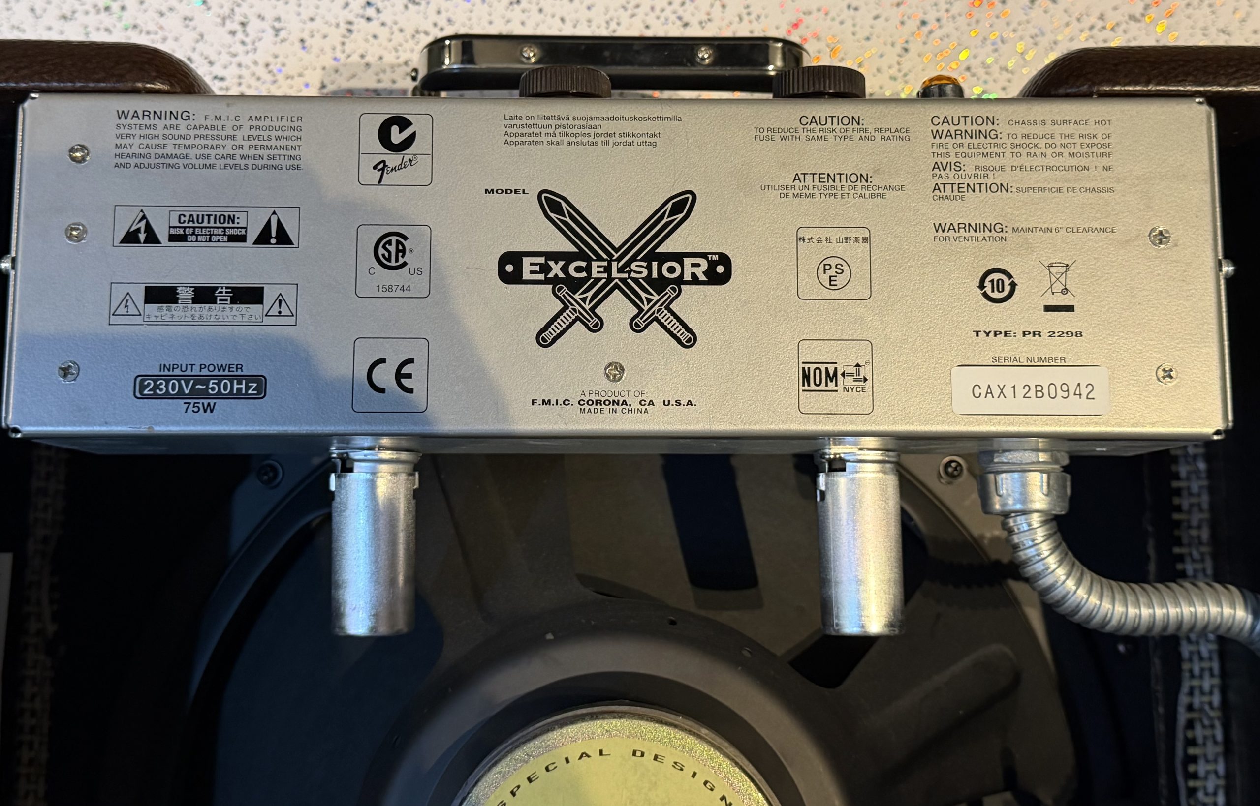 Fender Pawn Shop Excelsior Amplifier - Image 4