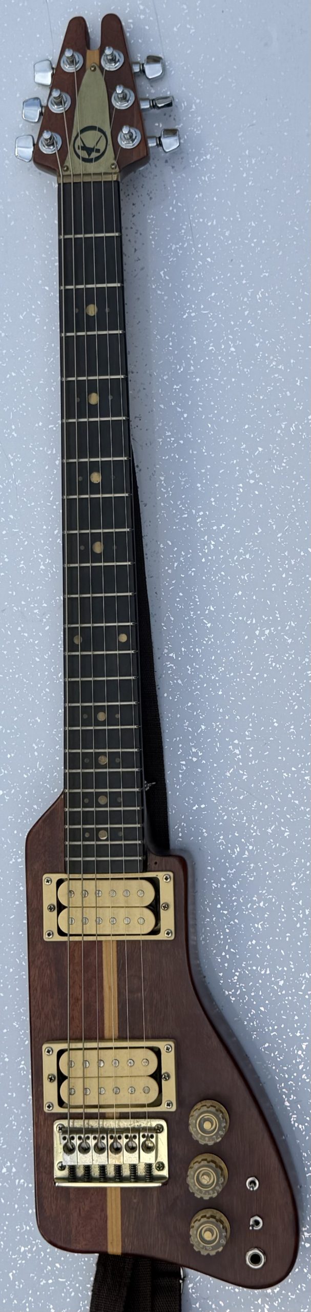 1980s Kay K-45 electric travel guitar - Image 2