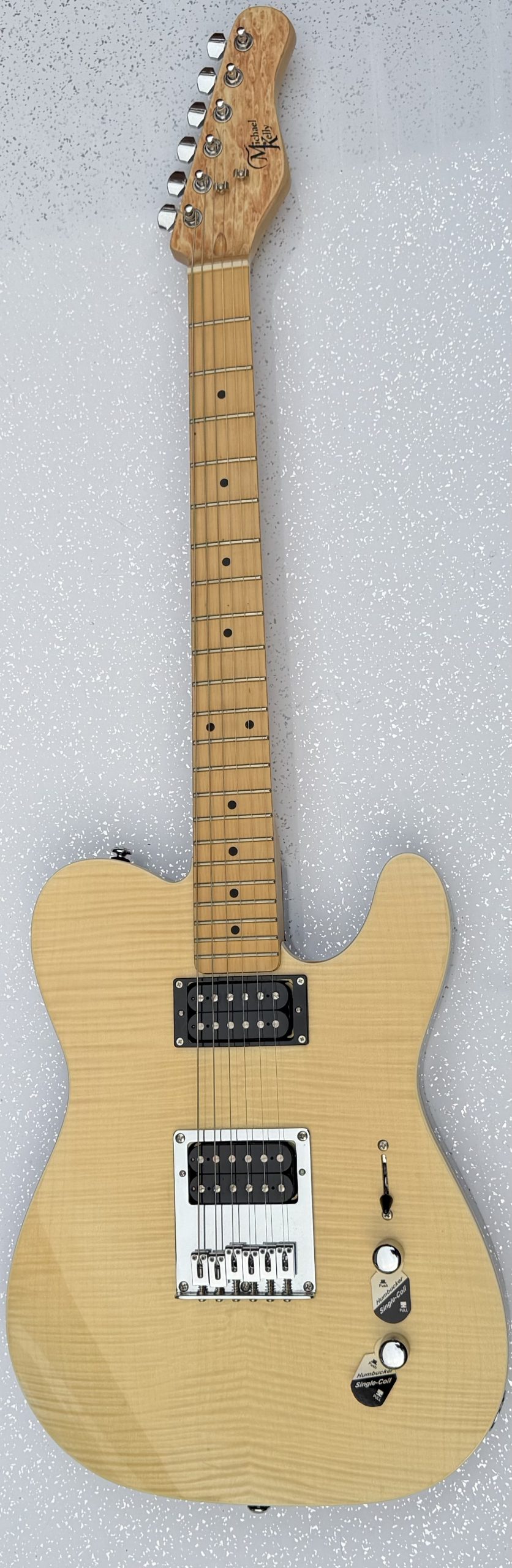 Michael Kelly 1955 Natural Figured Top solid-body electric guitar - Image 2
