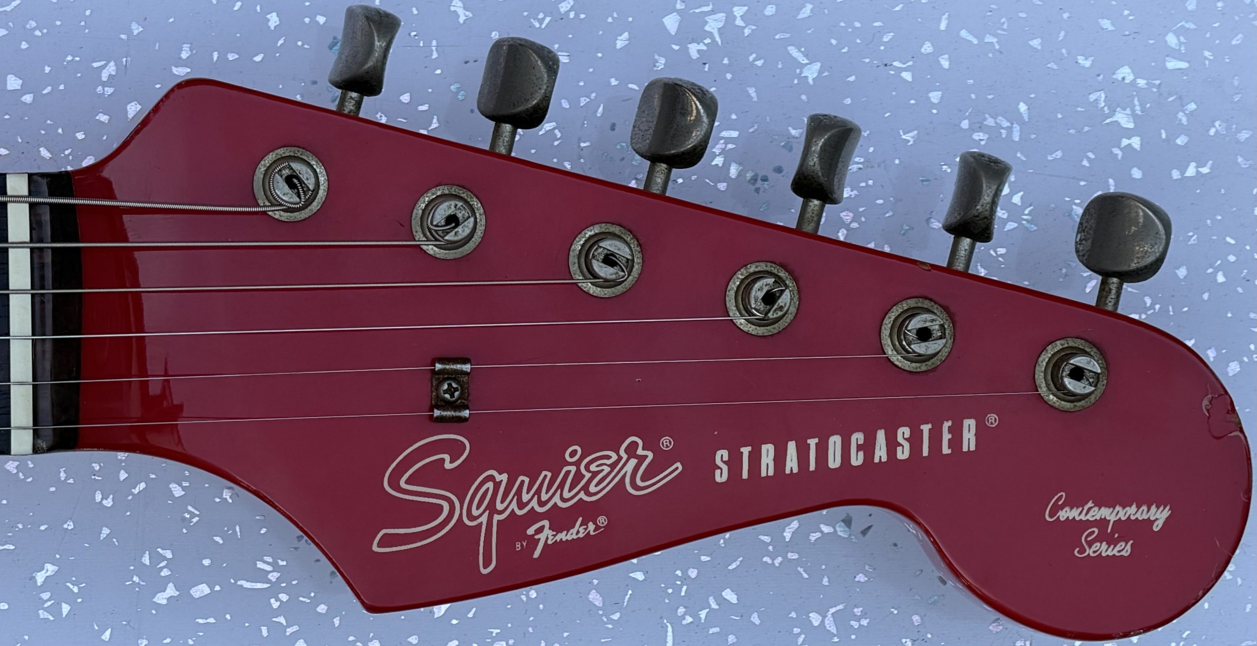 1980s Squier by Fender Contemporary Series JV Stratocaster SST-314H-55 electric guitar - Image 5