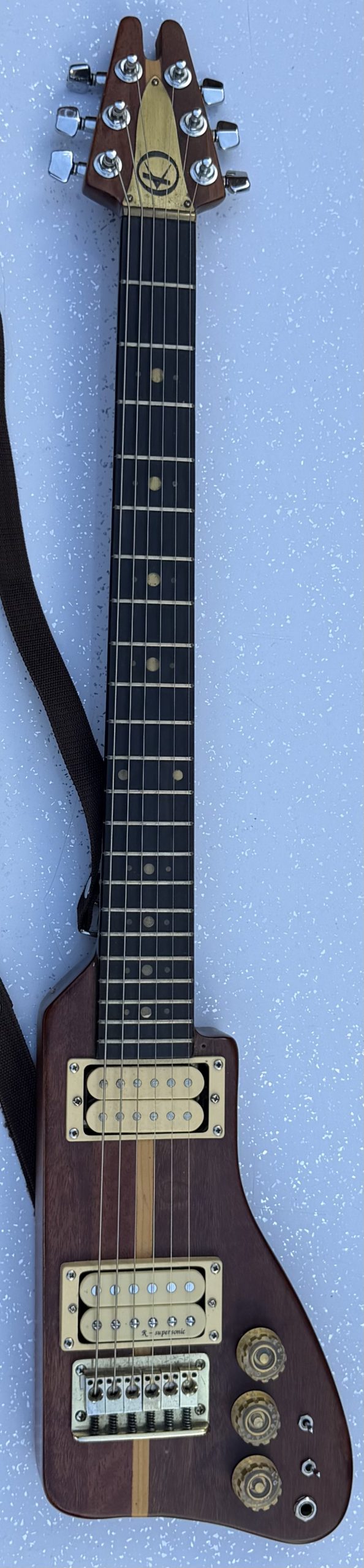 1980s Kay K-45 (The Rifle) electric travel guitar - Image 2